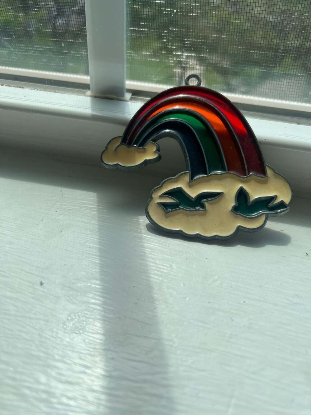 Vintage Travco Magic Sunbeams Rainbow and Seagulls Suncatcher